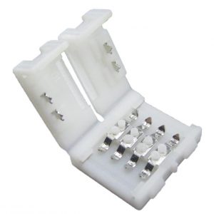 10mm RGB LED juostos sujungimas užspaudžiamas