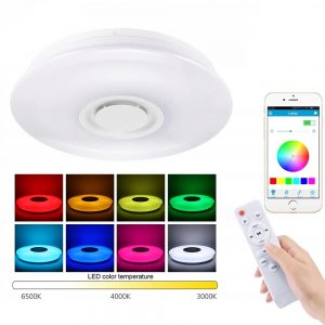 LED šviestuvas-kolonėlė 72W RGBW 500mm su nuotoliniu valdymu 2700-6500K Dimeriuojamas