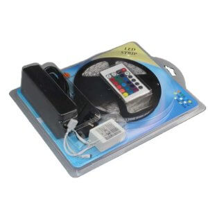 RGB 5m LED juostos komplektas 12V hermetiška IP65