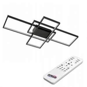 126W LED šviestuvas su nuotolinu valdymu Juodas