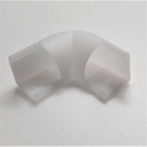 90° PC kampinė jungtis LED jusotos kampiniam profiliui