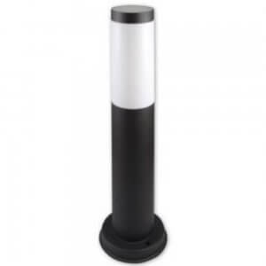 E27 IP44 45cm Lauko šviestuvas pastatomas juodas