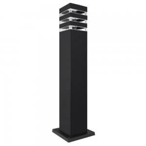 E27 IP54 51cm Lauko šviestuvas pastatomas juodas