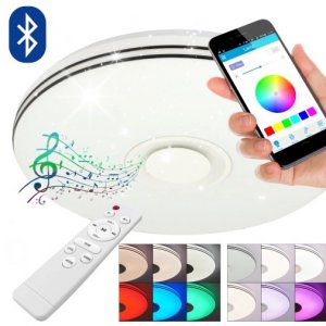 72W RGBW 500mm LED šviestuvas-kolonėlė su nuotoliniu valdymu