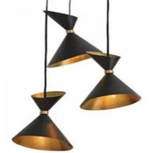 Pakabinamas šviestuvas juodas