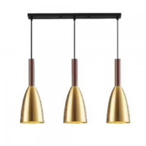 Pakabinamas šviestuvas aukso spalvos