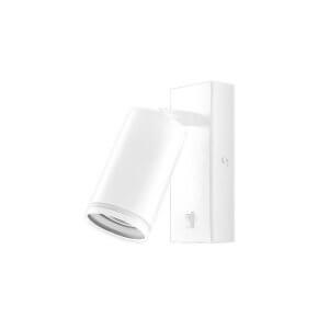 GU10 kryptinis sieninis šviestuvas su jungikliu Baltas