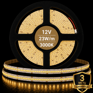 SMD2835 12V 23W 3000K 240 diodų/m LED juosta