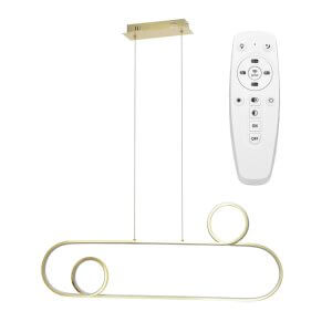 40W 3000-6000K LED Šviestuvas Aukso spalvos su nuotolinio valdymo pulteliu