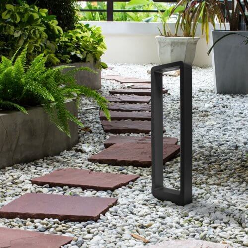 7W 4000K 80cm LED lauko šviestuvas pastatomas