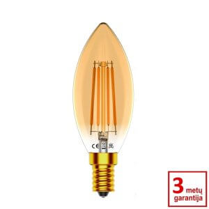 2vnt 4W E14 2700K-3000K LED filamentinė lemputė