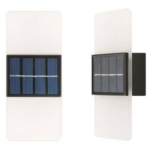 LED sieninis šviestuvas su saulės baterija 3W 3000K\6000K