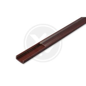 2m rudas plastikinis bėgelis su skaidriu dangteliu