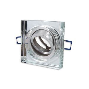 Akcentinis šviestuvas kvadratinis chromo spalvos