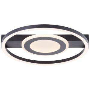 LED šviestuvas 22W 3000K juodas