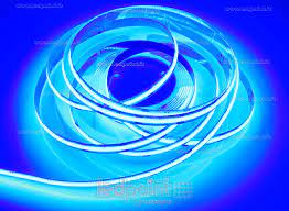 12V 12W/m Mėlyna COB LED juosta