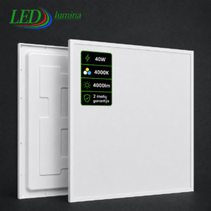 LED panelė 40W 4000K – natūrali šviesa