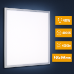 LED panelė 40W 4000K – natūrali šviesa