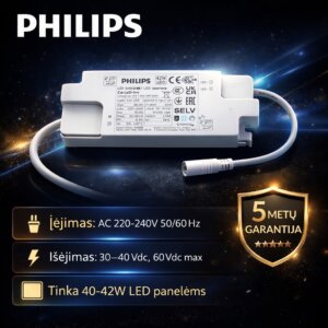 PHILIPS 40–42W LED maitinimo šaltinis