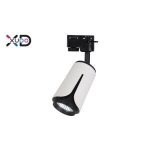 GU10 Akcentinis šviestuvas Montuojamas į bėgelį baltas su juodu