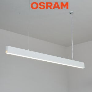 45W 1200mm LED juostinis šviestuvas 3000K Baltas OSRAM