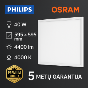 Premium 40W LED panelė 4000K