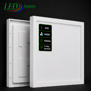 40W 4000K , 4000 Lm LED panelė virštinkinė natūrali šviesa