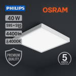 Premium 40W virštinkinė LED panelė 4000K