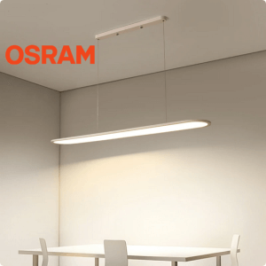 51W 3000K LED pakabinamas šviestuvas 100cm baltas