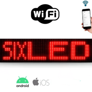 100x20cm LED Švieslentė raudona