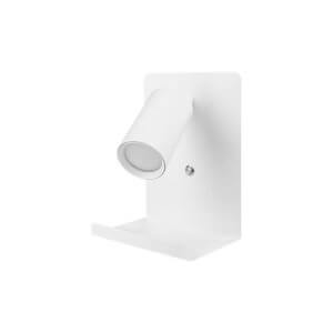 GU10 sieninis šviestuvas 150mm baltas kraipomas