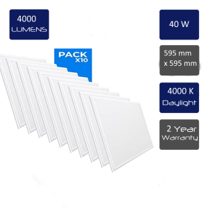 10 x 40W 4000K , 4000 Lm LED panelė natūrali šviesa