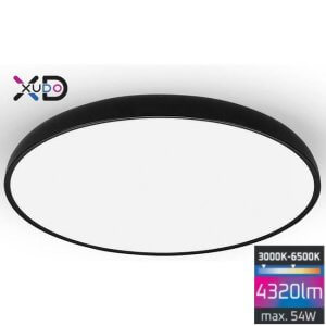 LED šviestuvas 54W 40cm 3000-6500K juodas