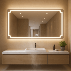 140x70cm Modernus LED veidrodis su LED apšvietimu