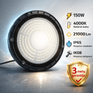150W 4000K LED UFO pramoninis šviestuvas