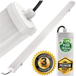 Premium 70W 4500K IP65 150cm LED juostinis šviestuvas