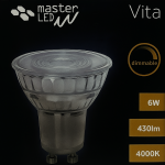 6W 4000K dimeriuojama LED lemputė GU10