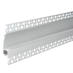 priglaisotmi led juostų profiliai - 2m Profilis LED juostai, priglaistomas, pilkas, baltas dangtelis, 98x19mm