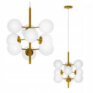 E27 9 dalių pakabinamas šviestuvas