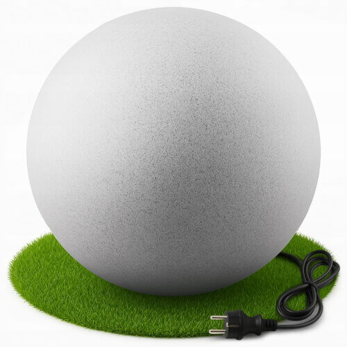 sodo lempa kamuolys su akmens imitacija 30 cm sodo lempa kamuolys su akmens imitacija