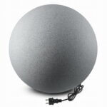 lauko šviestuvas akmens imitacija E27 sodo lempa kamuolys su akmens imitacija