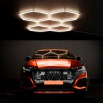 LED hexagon apšvietimas garažui