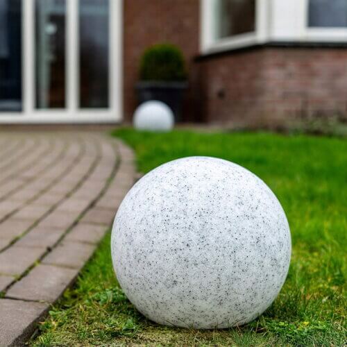 LED sodo lempa su akmens efektu IP65 sodo lempa kamuolys su akmens imitacija