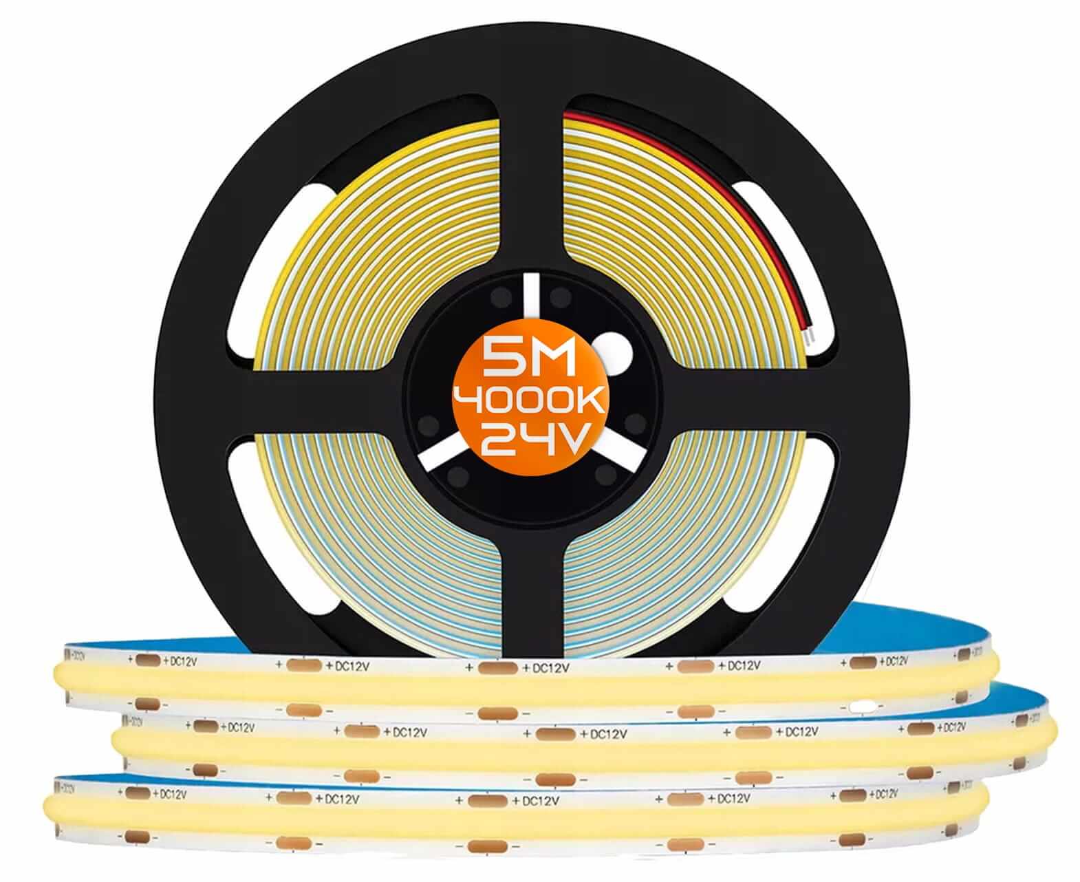 24V 4000K 13W/m COB PREMIUM LED juosta