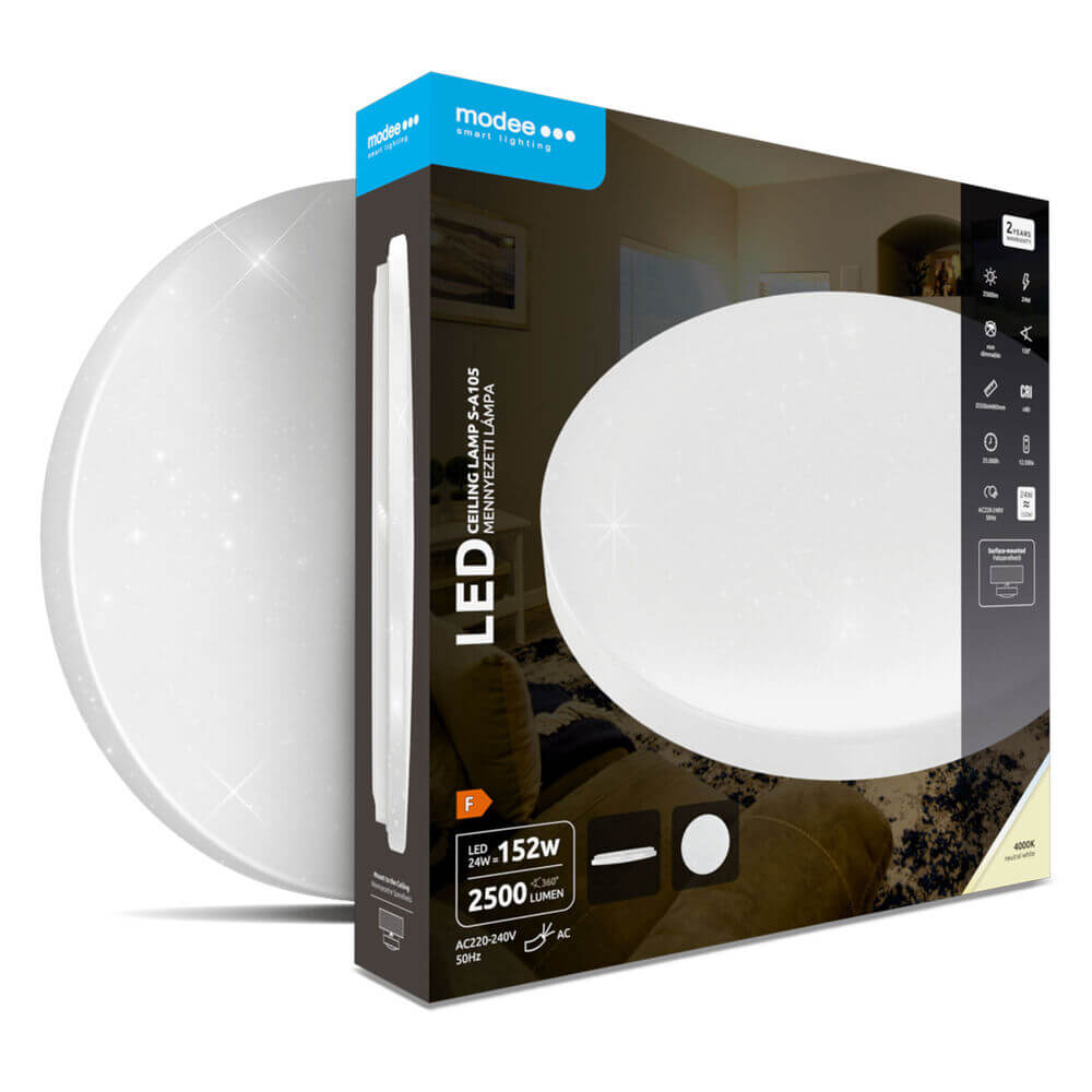 LED lubų šviestuvas 24W 4000K