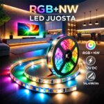 12V 14.4W/m RGB+NW LED juosta