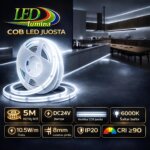 LED juosta COB 24V 6000K 10.5W/m