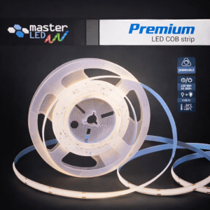 PREMIUM COB 12V 6500K 10W/m LED juosta IP65