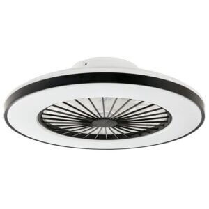 36W LED šviestuvas-ventiliatorius 3000K-6000K juodas