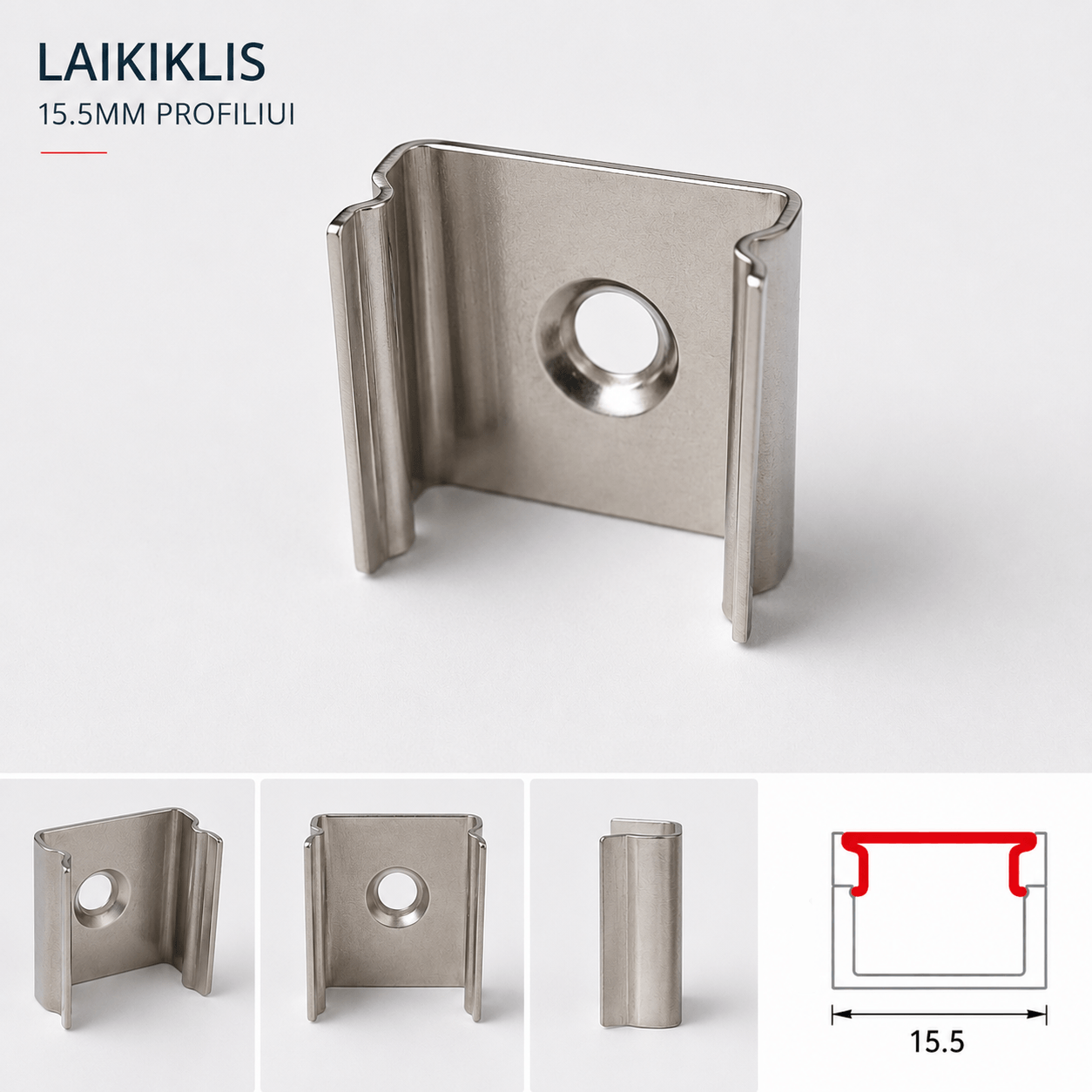 Laikiklis 15.5mm profiliui